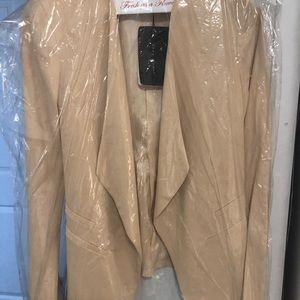 Zara Blush Nude Blazer